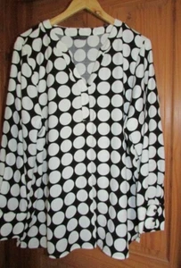 M&S blak/white spotty top size 20,nwot - Picture 1 of 2