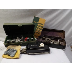 Vintage Singer Nähmaschinenaufsätze Konvolut, 20+ Teile, Singer Modell 115 - Bild 1 von 10