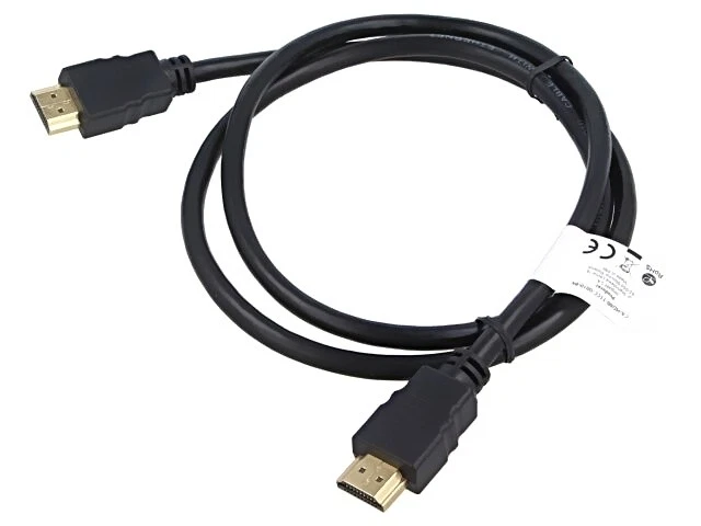 CA-HDMI-11CC-0010-BK Kabel HDMI Stecker,beiderseitig PVC 1m schwarz HDMI 1.4 LAN - Bild 1 von 1