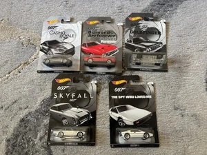 2014 ๐ฅHot Wheels ๐ 007 James Bond Movie Series - Complete set of 5 - Picture 1 of 1
