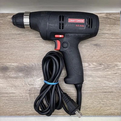 CRAFTSMAN MODEL # 315.101050 FURADEIRA COM FIO COM MANDRIL SEM CHAVE - Imagem 1 de 2