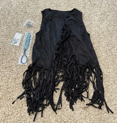 4 Piece 60s 70s Outfits for Women Hippie Costume Size L - Image 1 of 4