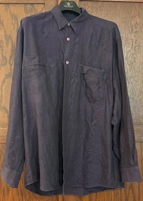 Preciosa camisa vintage de manga larga con botones de Jhane Barnes para hombre Foto 1 de 4