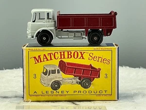 matchbox Lesney 1961#3B tipper"No exhaust br"N,Mint,D2 box all orig. - Picture 1 of 11