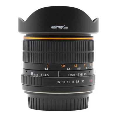 Objetivo Gran Angular Walimex Pro 8Mm Fish-Eye CS 1:3.5 3.5 - EOS Manual - Imagen 1 de 3