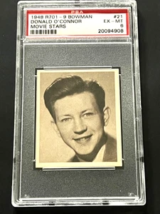R701-9 Bowman 1948 estrellas de cine #21 Donald O'Connor PSA 6 - Imagen 1 de 2