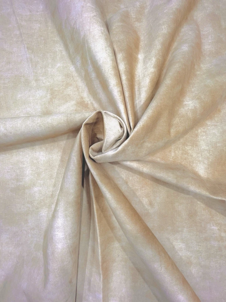 Sand Yellow Vintage Velvet Fabric Soft Feel - Curtain Cushion Upholstery Crib 5  - Image 1 of 4