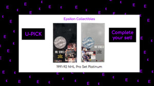 1991-92 NHL Pro Set Platinum Hockey Cards (U-Pick) [Base & Rookies] 