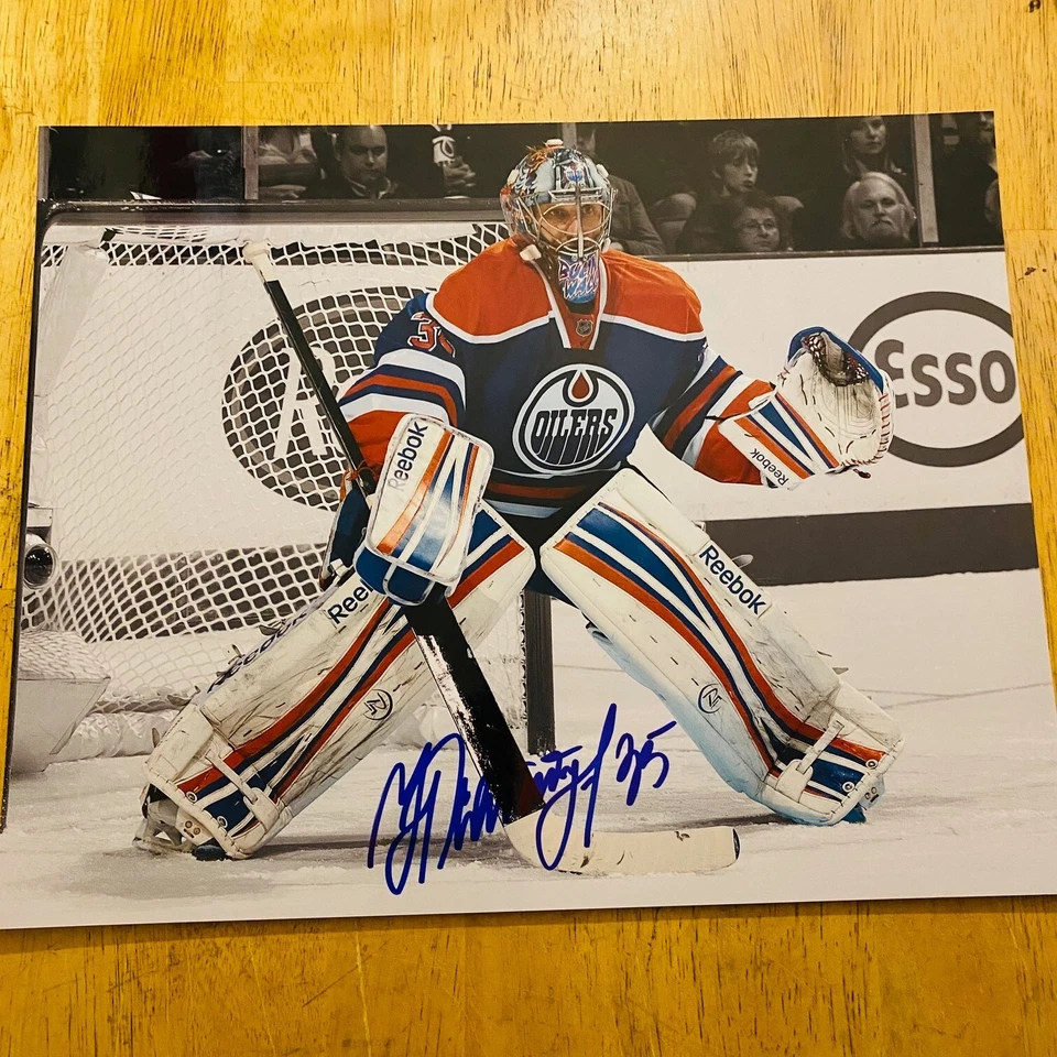 Nikolai Khabibulin Edmonton Oilers Signed/ Autographed 11x14 Photo - Image 1 of 1
