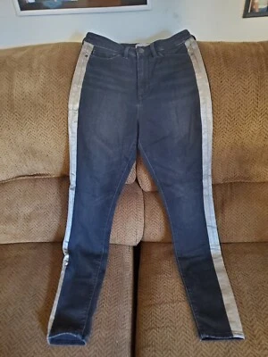 Athleta Womens Black  Silver Jeans Size 6 - Image 1 of 3