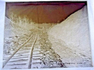 Ca.1918 Glasfotoplatte - Illinois Zentraleisenbahnbau - KY fw - Bild 1 von 4