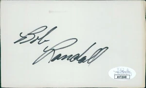 Bob Randall Minnesota Twins Signed 3x5 Index Card JSA Authenticated - Picture 1 of 2