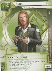 ANDROID NETRUNNER CARD - EXILE - Picture 1 of 1