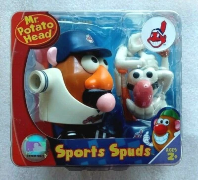 Mr Potato Head Cleveland Indians Sports Spud Sealed Banned Logos Chief Wahoo  - Image 1 of 4