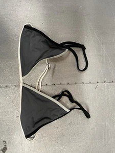 ACACIA Swimwear Black w/ White Pinstripe Top Women Size XL - Picture 1 of 3