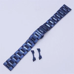 Straight+Curved 12mm-24mm Replacement Bracelet Stainless Steel Watch Strap Band - Picture 1 of 15