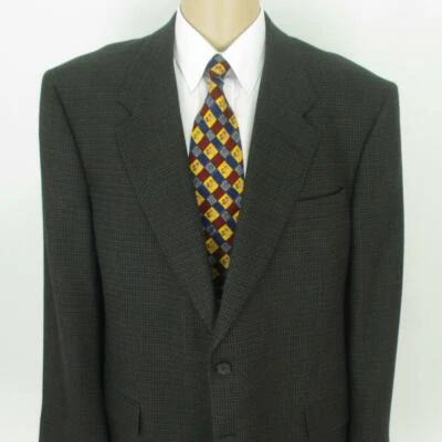 46 R Louis Roth Marrón Gris Tweed Lana 2 Btn Hombres Chaqueta Abrigo Deportivo Blazer Como Nuevo Foto 1 de 4