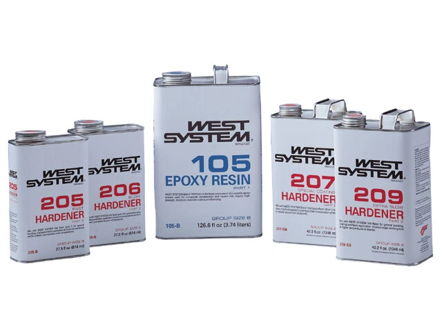 West System Resina Epossidica 105 1 kg - 5 kg - 25 kg+ indurente 205 206 207 209 - Immagine 1 di 1