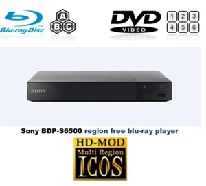 Sony BDP-S6500 Multi Region ABC DVD 1-6 4K 3D WiFi SACD Blu-Ray Player - Picture 1 of 11