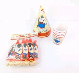 Vintage Tonka Pound Puppies Party Pak - Cups Hats & Blowouts 1986 - Picture 1 of 4