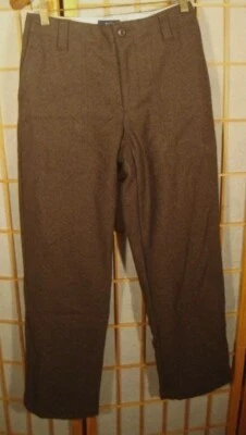 GAP slacks pants wool blend brown sz 1 - Image 1 of 3