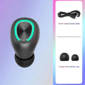 TWS Bluetooth Earphones Single In Ear Wireless Invisible Earbuds In Ear Sport Wi - Picture 1 of 13