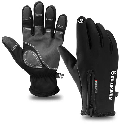 -30℉ Windproof Touch Screen Warm Winter Gloves for Cold Weather Men Waterproof - Image 1 of 4