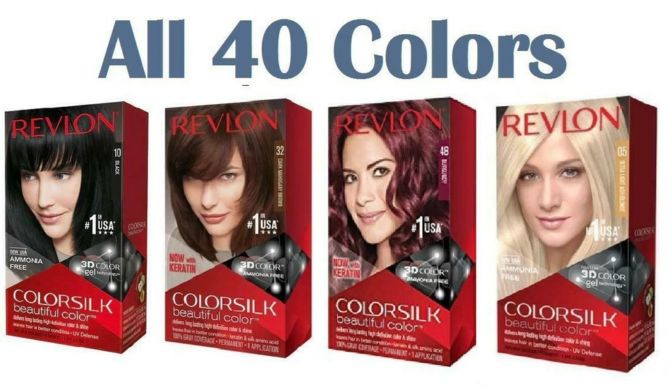 Color de cabello Revlon Colorsilk: elige negro, marrón, rubio, castaño rojizo, borgoña, rojo Foto 1 de 1