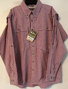 DRAKE WATERFOWL GINGHAM PLAID WINGSHOOTERS SHORT SLEEVE L/S - Picture 1 of 7