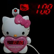 Hello Kitty Digital Alarm Clock Radio With Wall Projector Am Fm