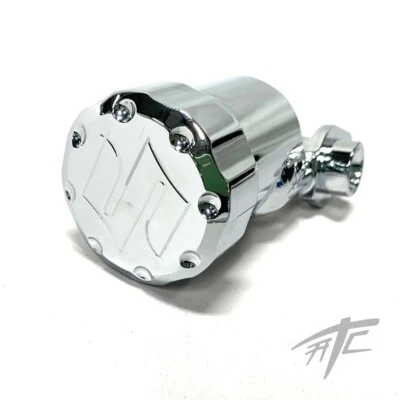 HAYABUSA CHROME "S" ENGRAVED REAR BRAKE RESERVOIR FOR 99-24 SUZUKI HAYABUSA - Изображение 1 из 4