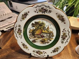 Modern Vintage Ascot Service Plate By Wood And Sons England Decorative, 1970's - Picture 1 of 3