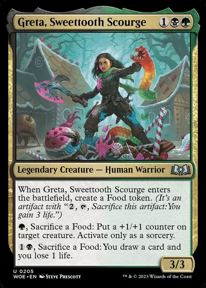 Magic the Gathering (mtg): WOE: Greta, Sweettooth Scourge  (x 4) - Image 1 of 1