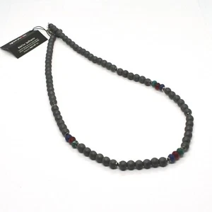 Collier en Argent 925 Bruni Avec Hématite Et Agate Fabriqué En Italie By Philip - Bild 1 von 9