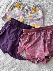 Cat & Jack & 2 All In Motion Lined Shorts LOT 3 Girls Size L 10-12 Multicolor - Picture 1 of 13