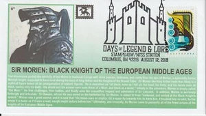 6° Cachets 5309 Dragons Sir Morien Black Knight StampShow NTSS 2018 CXL - Imagen 1 de 1