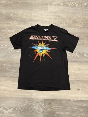 Винтажная футболка 80-х Star Trek V The Final Frontier AOP размер большой - Изображение 1 из 4