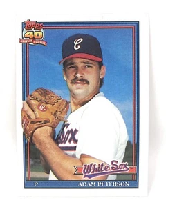 1991 Topps Baseball Card #559 - Adam Peterson - Chicago White Sox - Pitcher - Picture 1 of 2