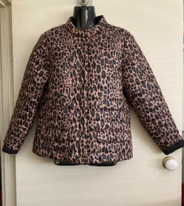 Ping Pong Women's Animal Print lined Long sleeve Puffer Jacket pockets - Picture 1 of 7