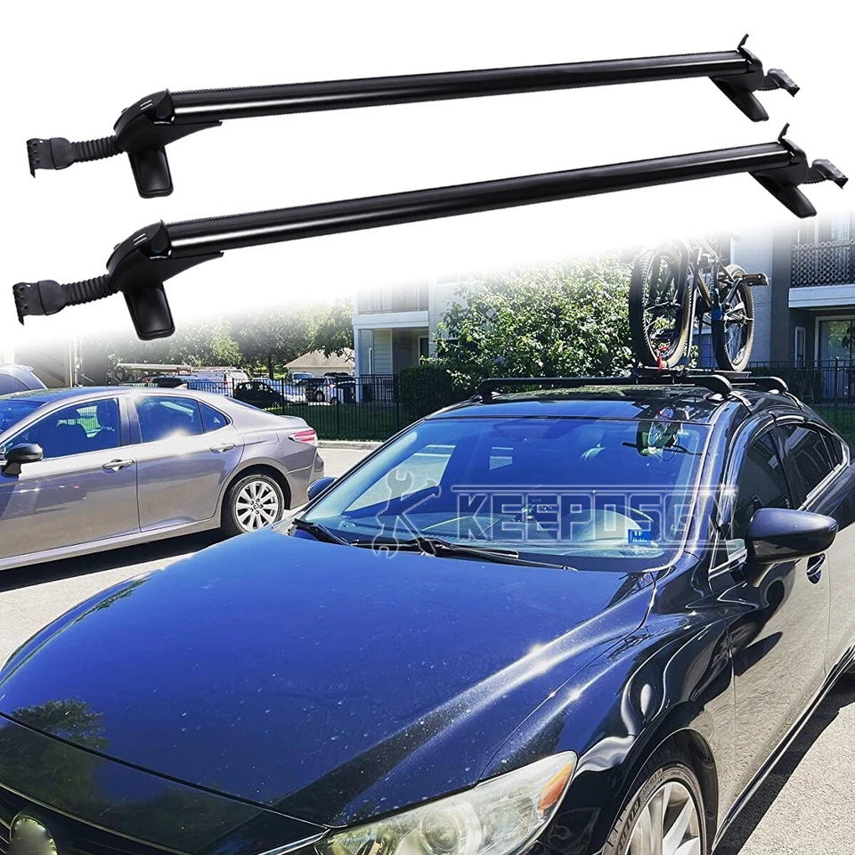 Barras transversales de techo para Mazda 6 Mazda6 2015-2022 equipaje kayak portadores de carga Foto 1 de 4