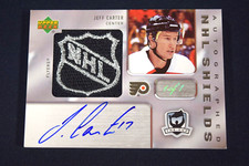 Jeff Carter Mike Richards 2005-06 UD The Cup Dual NHL Shields Autographs 1/1
