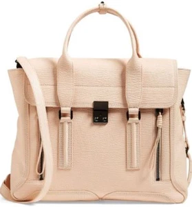 PHILLIP LIM 3.1 LARGE PASHLI LEATHER SATCHEL CROSSBODY BLUSH NUDE RARE NWOT $975 - Picture 1 of 12