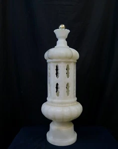 Vintage Italian Alabaster "Gazebo" Table Lamp - Picture 1 of 11