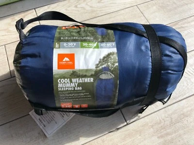 New Ozark Trail Climatech Cool Weather Mummy Sleeping Bag Polyester - Image 1 of 4