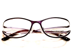 Charmant 10890 Purple Titanium Oval Eyeglasses Frame 52-17 135 New - Picture 1 of 5