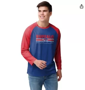 NUEVO CON ETIQUETAS FOCO Hombres Equipo NFL Logo Raglán Camiseta Camiseta Talla M - Imagen 1 de 7