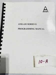 Anilam Series G Programming Manual - Picture 1 of 2