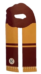 Harry Potter Platform 9 3/4 Gryffindor Style Knit Scarf NEW Cosplay Costume - Picture 1 of 4