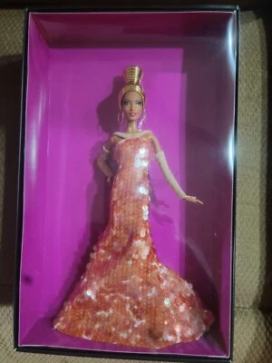 Alazne Barbie Doll  By Stephen Burrows NRFB Gold Label With Shipper X8279 - Image 1 of 4