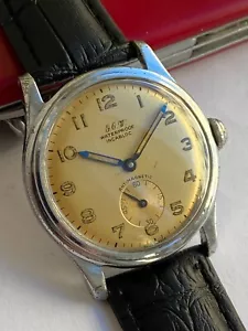 RELOJ HERMOSO RARO VINTAGE J.G.W. VENTA RRR HECHA EN SUIZA TIPO MILITAR INCABLOCK - Imagen 1 de 11